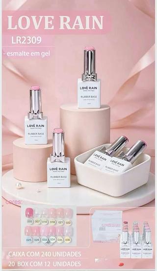 love rain esmalte em gel box 12 pç