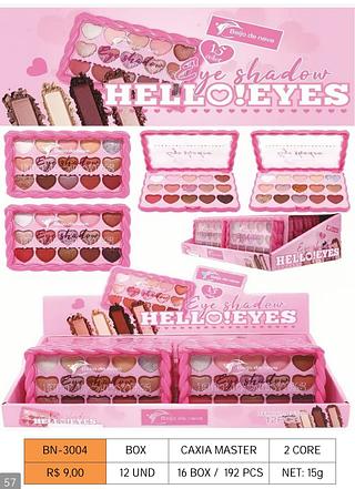 Beijo de neve paleta de sombras box 12 pçs