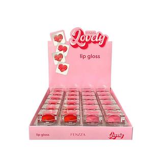 Lip Gloss Lovely C/24 Unid - Fenzza (FZ22020)