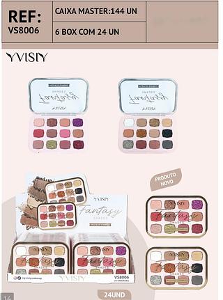 yvisy paleta de sombra box 24 pç