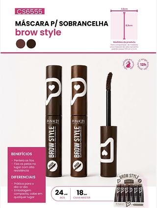 pink 21 mascar de cilios p sobrancelha box 48 p