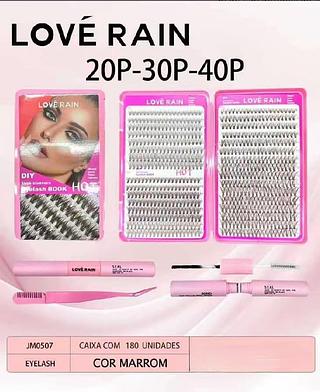 Love rain cílios box 12 pc