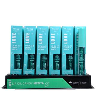Box 36 Lip Oil Vegano Candy Menta Cor 604 Max Love