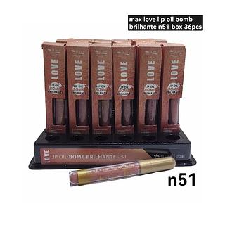 max love lip oil bomb brilhante BOX 36PÇS