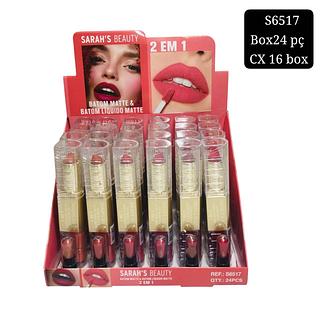 sarahs beauty batom duo box 24 pç