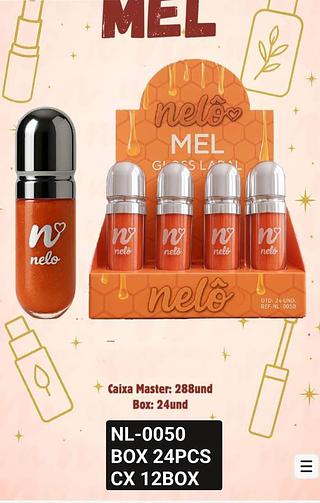 nelo lip gloss box 24 pç