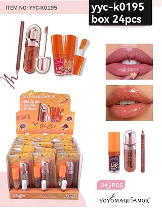 yoyo kit labial box 24 pç