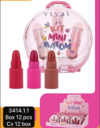 Vivai Kit Mini Batom box 12 pçs