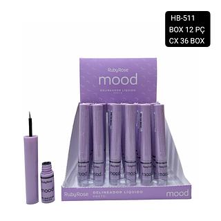 ruby rose delineador liquido box12 pçs