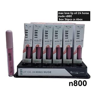 max love lip oil nude 24h box 36pçs