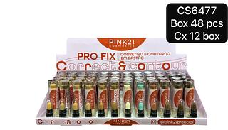 Pink 21 Corretivo e Contorno em bastão box 48 pçs