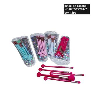 pincel kit concha box 12 pç