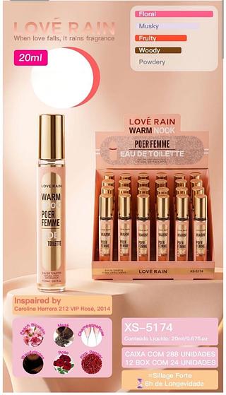 love rain perfume box 24 pç