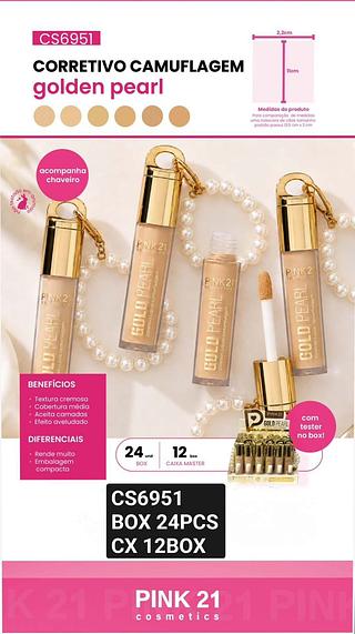 Pink21 corretivo camuflagem box 24 pçs