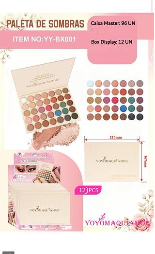 yoyo paleta de sombra box 24 pç