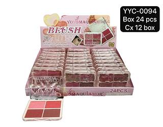 yoyo paleta de blush box 24 pç
