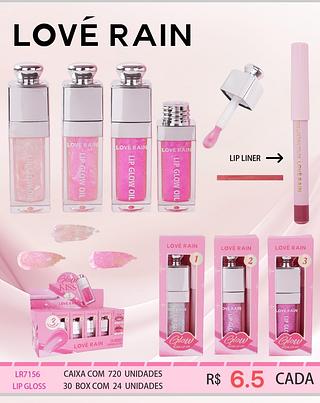 LOVE RAIN LIP GLOSW + LAPIS BOX 24 PÇ
