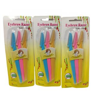 Navalha Eyebrow Razor Lâmina 3 Peças Para Sobrancelhas