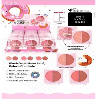 beijo de neve blush duo box 24 pç