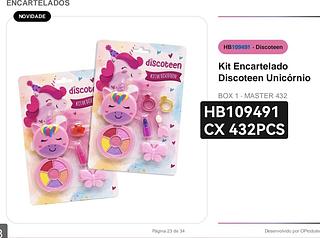 Playboy kit unicórnio 🦄 cx 432 pc