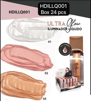 HUDAMOJI ILUMINADOR LIQUIDO BOX 24 PÇ