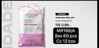 Miss Rose Mascara Pell Off Rosa Mosqueta box 60 pçs