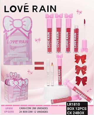 Love rain kit Lip gloss box 12 pçs