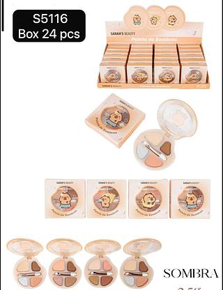 Sarah´s Beauty Paleta de Sombra box 24 pçs