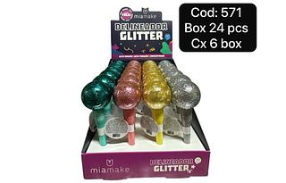 mia make delineador colorido box 24 pç