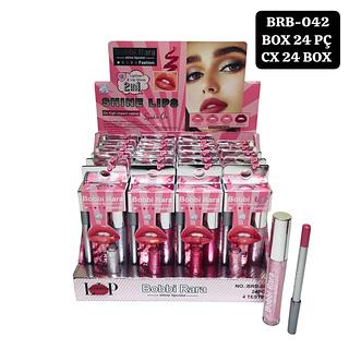 boobi rara shine lip 2 en 1 box 24 pç