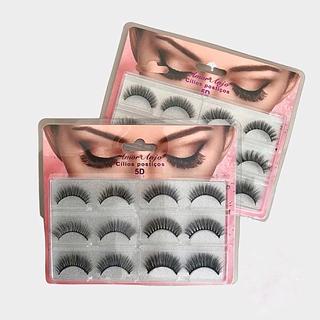 AMOR ANJO CARTELA DE CÍLIOS POSTIÇOS 5D COM 6 PARES