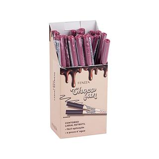 Lápis Labial Retrátil Bombom Choco Fun Fenzza FZ-27007 (atacado box 24un)