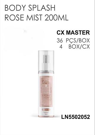 LUA E NEVE BODY ROSE MIST 200ML CX / 36 PÇS