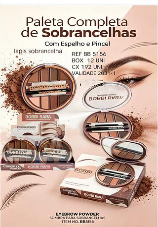 Bobbi rara paleta de sobrancelhas Box 12 pc