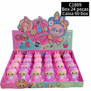 lip gloss labubu box 24 pç