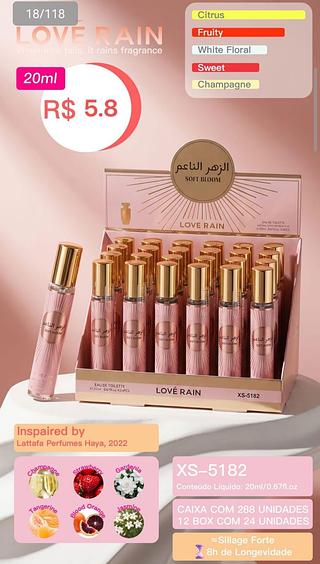 Love rain perfume box 24 pçs