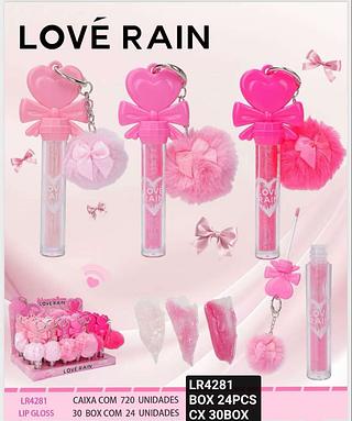 Love rain Lip gloss box 24 pçs