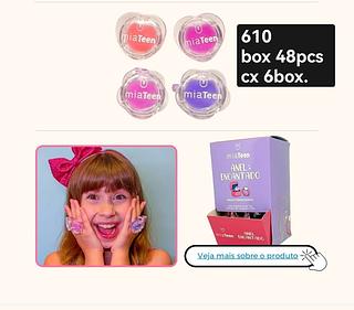 Mia Make Lip Balm Anel Encantado box 48 pçs