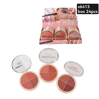 sarahs beauty paleta de blush box 24 pç