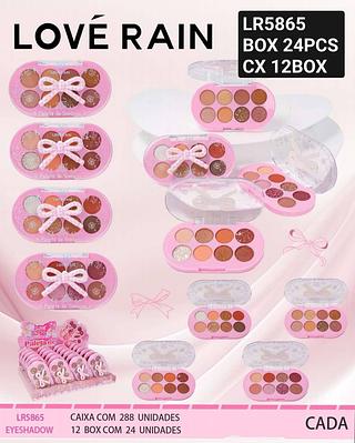 Love rain paleta de sombras box 24 pçs