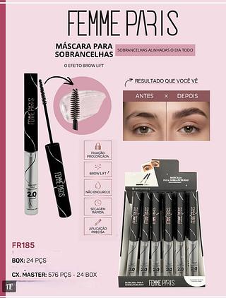 Femme paris mascara para sobrancelha box 24 pçs