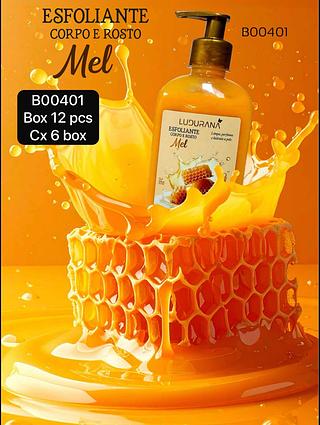 Ludurana Esfoliante Corpo e Rosto Mel box 12 pçs