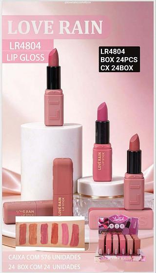 LOVE RAIN LIP GLOSS BOX / 24 PÇS