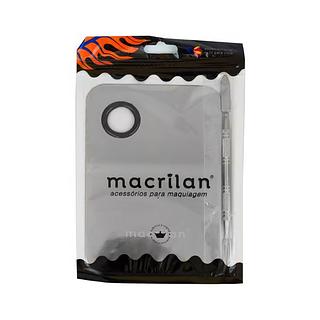 Macrilan Kit Placa e espátula para maquiagem BOX 24PÇS
