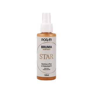PORAN BRUMA GLOW OURO STAR 120ML BOX 24PÇS