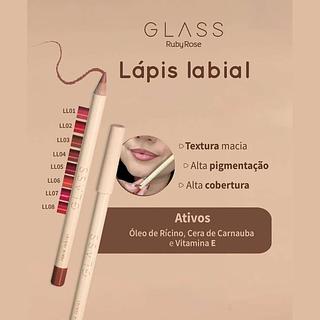 Lápis Labial Glass - Ruby Rose box 12pç