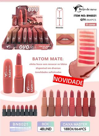 Beijo de neve batom ovo box 48 pcs