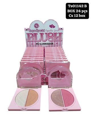 Toque Special Duo Blush e iluminador Box 24 pç