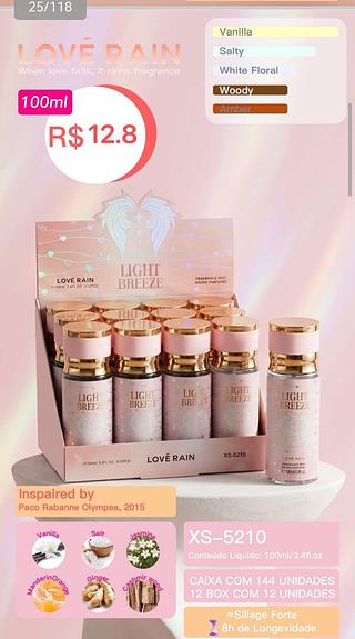 Love rain perfume box 12 pc