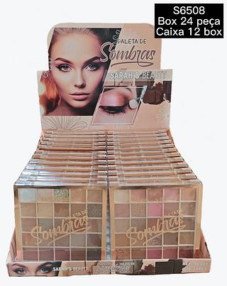 sarahs beauty paleta de sombras box 24 pç